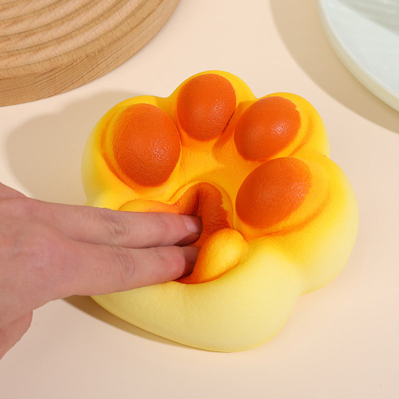Cat Paw Bread Squishy – Jumbo PU Slow Rising Stress Relief Animal Toy