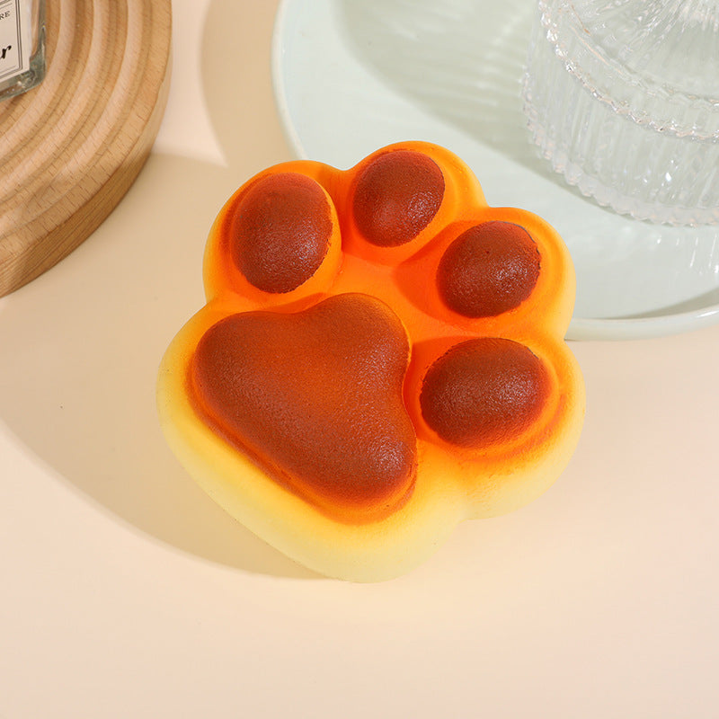 Cat Paw Bread Squishy – Jumbo PU Slow Rising Stress Relief Animal Toy