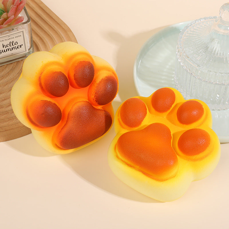 Cat Paw Bread Squishy – Jumbo PU Slow Rising Stress Relief Animal Toy