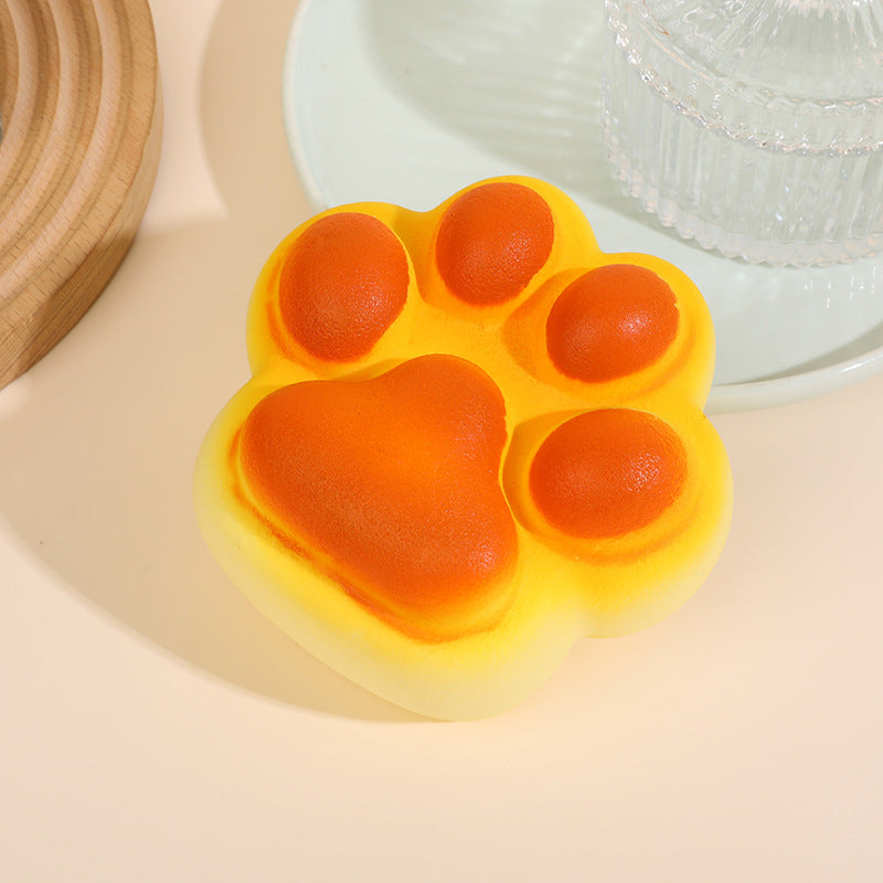 Cat Paw Bread Squishy – Jumbo PU Slow Rising Stress Relief Animal Toy